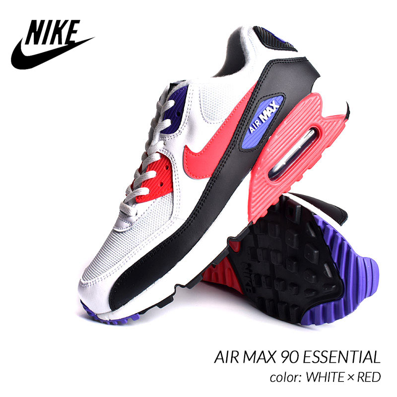 Nike Air Max 90 Essential White Red ナイキ エアマックス 90