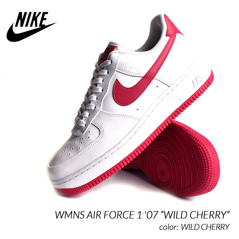 Nike Wmns Air Force 1 07 Wild Cherry ナイキ エアフォース スニーカー 白 ホワイト ピンク Pink メンズ Ah0287 107 海外限定 日本未発売 希少モデル スニーカー ショップ シューズ 大阪 北堀江 プレシャスプレイス Import Shoes