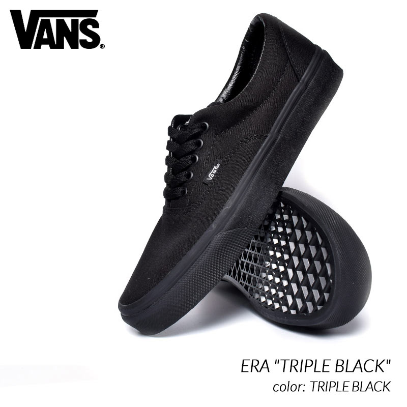 vans era triple black
